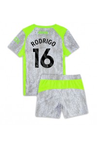Manchester City Rodri Hernandez #16 Jalkapallovaatteet Lasten Kolmas peliasu 2025-26 Lyhythihainen (+ Lyhyet housut)